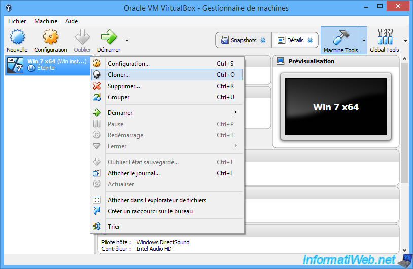 host key virtualbox mac